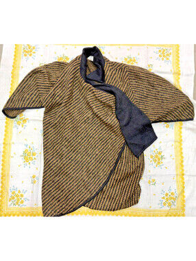 Demette Womens Kid Mohair Blend Striped Sweater And Matching Hat Set Size M